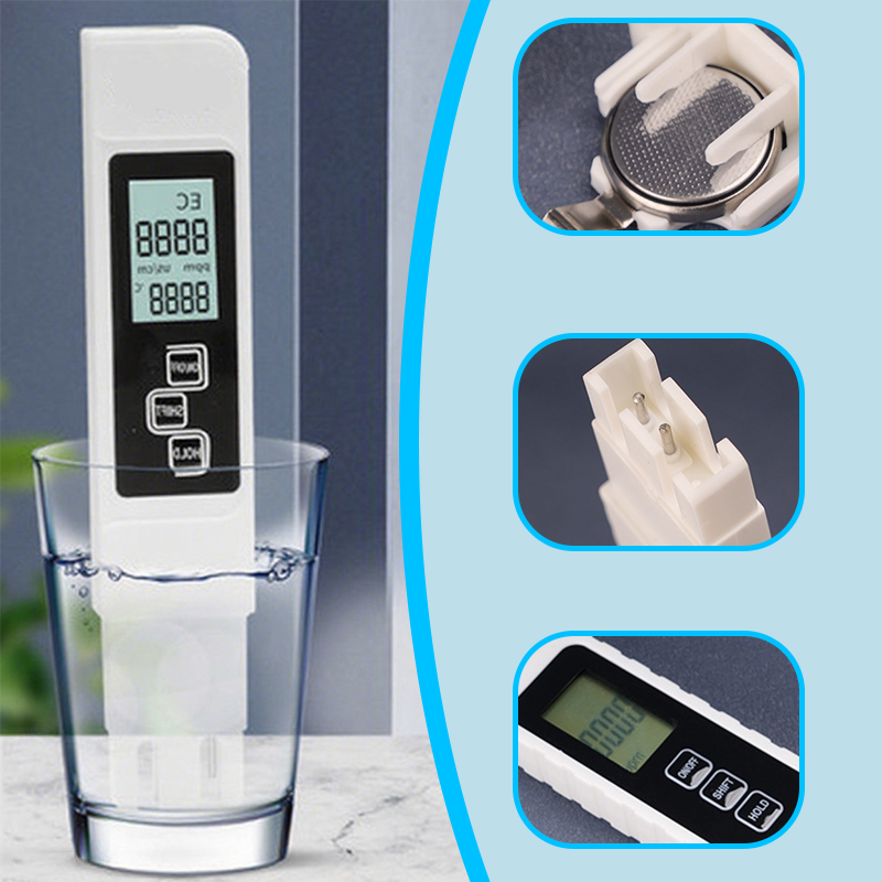 💧 BUY 1 FREE 1! ✨ 3-in-1 TDS Water Quality Tester - Instant Readout of PPM/Temperature with Auto-Calibration for Aquariums & Pools 📊🌡️
