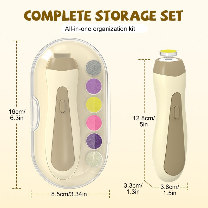🌟 Electric Baby Nail Trimmer Set - Gentle Care for Tiny Fingers & Toes! 👶💅
