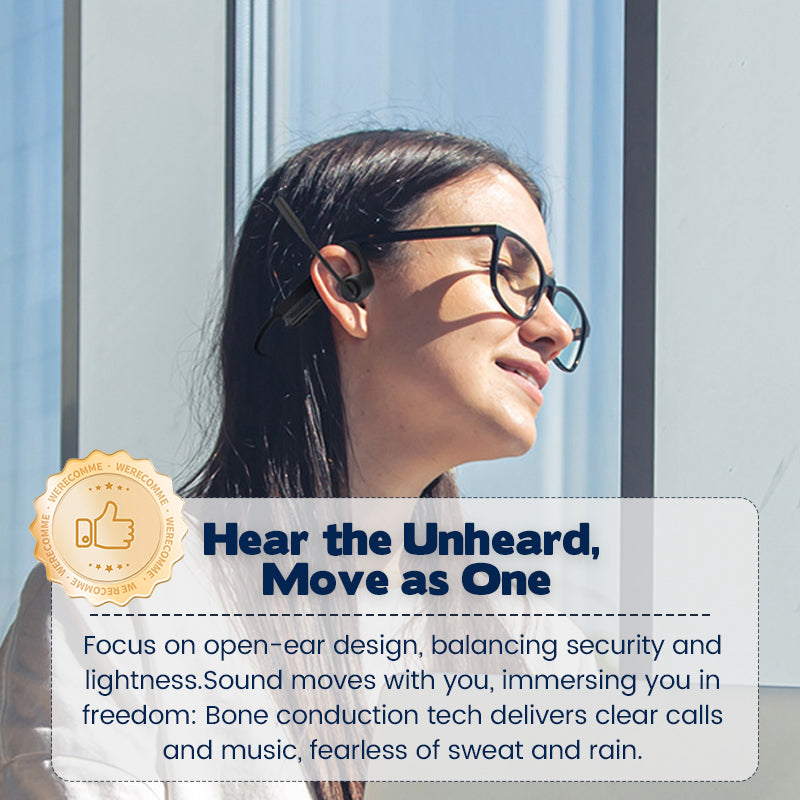 🎁Hot Sale Promotion 63% OFF🔥 Open Air Conduction Wireless Bluetooth Headset with Microphone