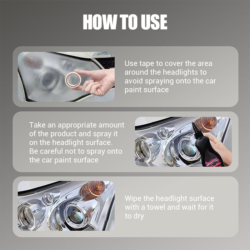 🔥HOT SALE⚡No-Sanding Fast-Clarity Headlight Restoration Kit|Buy 2 Get 1 Free 🎄