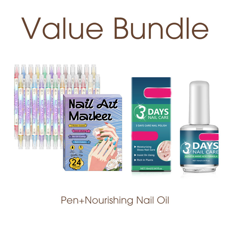 🔥50% off⏰Nail art pen set with two tips