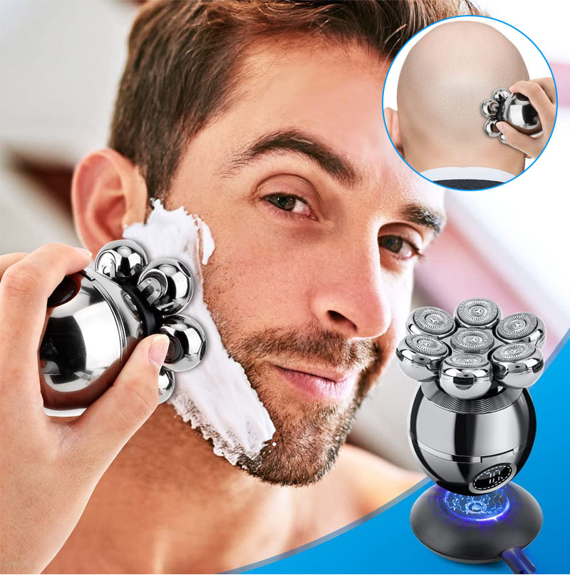 šŖ7D Floating Shaver Set | 5-in-1 Multifunctionalā” Wireless Charging + LED Battery Indicatoršæ Wet/Dry Use Ā· WashablešŖ Portable for Travel
