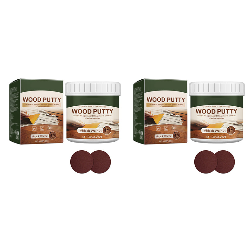 🪵✨Wood Repair Filler Putty – Fills Cracks & Chips, Smooths Surfaces, Blends with Dark Wood