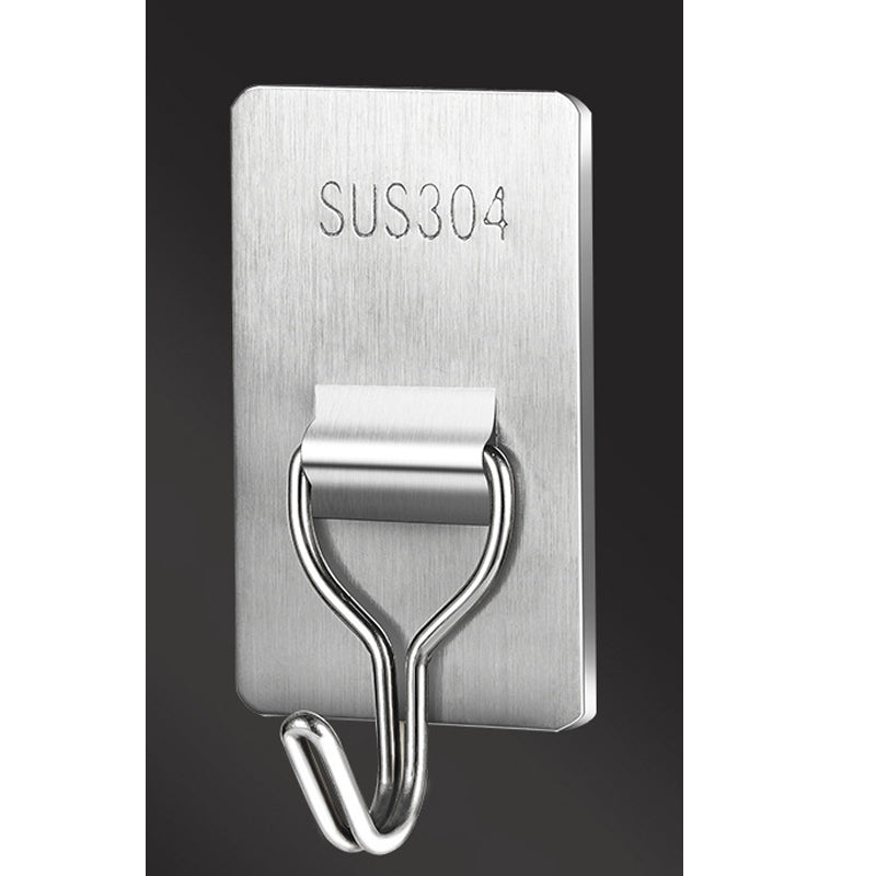 Stainless Steel Wall Hooks – No‑Drill with Waterproof Mounting