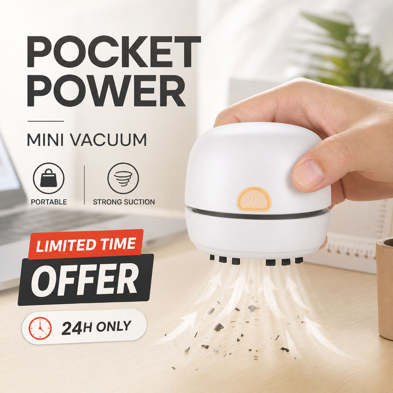 š¢š¢50% OFF !! ā°Portable Mini Desk Vacuum Cleaner