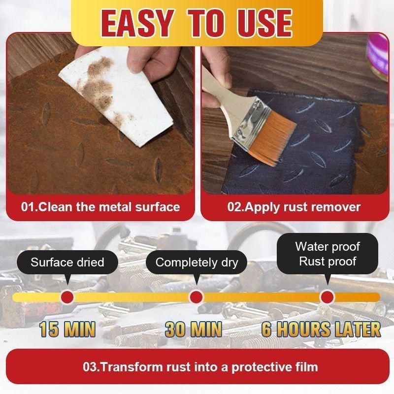 🔥🔥🔥Free shipping!! Water-based Metal Rust Remover