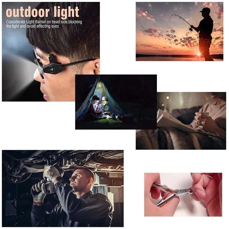 Mini LED Glasses Clip Light (BUY MORE SAVE MORE)