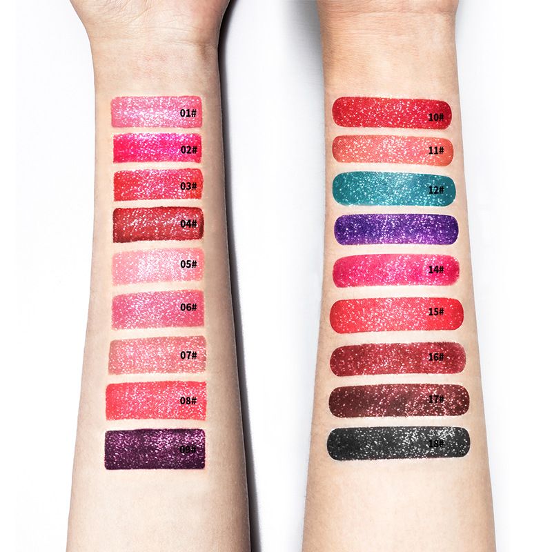 (HALLOWEEN PRE SALE ) Diamond Lip Gloss Matte To Glitter Liquid Lipstick Waterproof