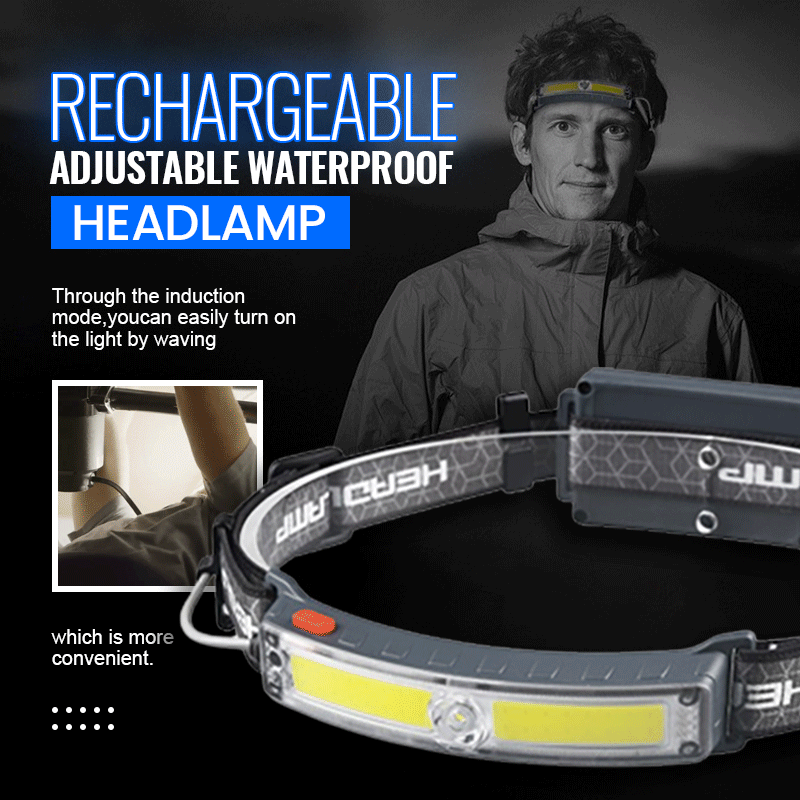 Rechargeable Adjustable Waterproof Headlamp