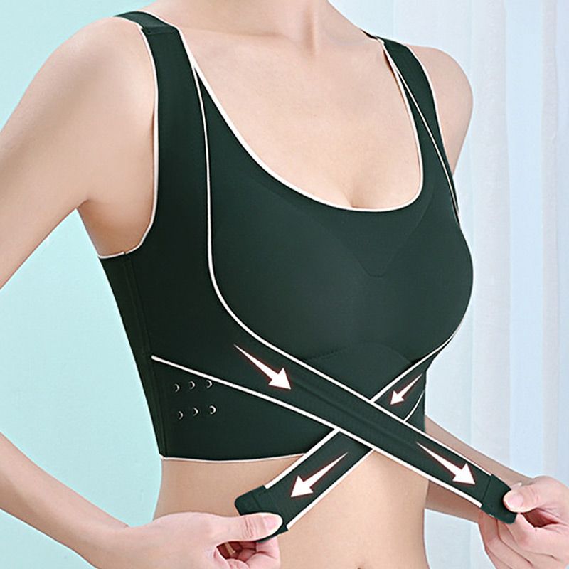 Plus Size Beauty Back Shock-proof Sports Bra