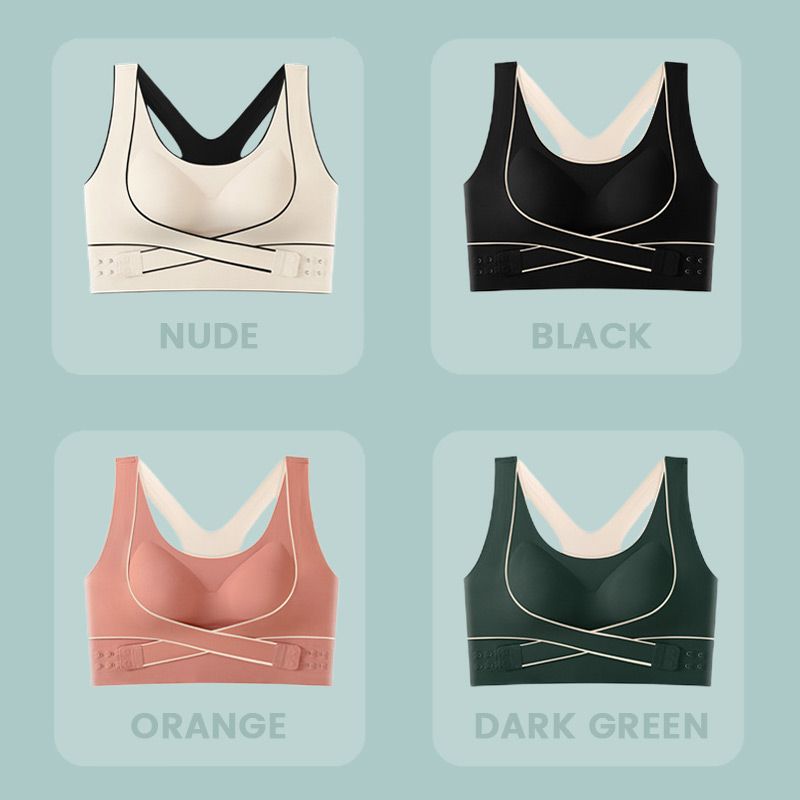 Plus Size Beauty Back Shock-proof Sports Bra