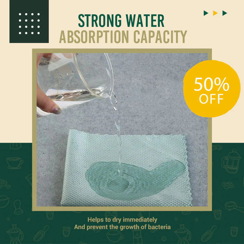 Wave Pattern Fish Scale Cloth Rag