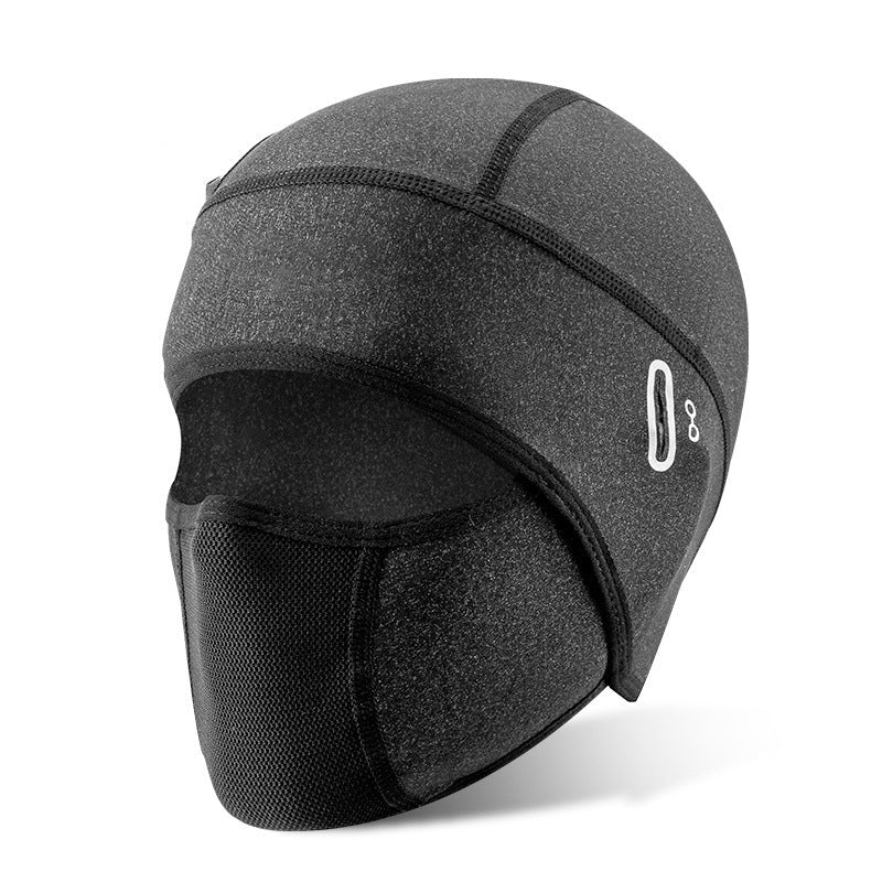 Ice silk face protection cycling hood