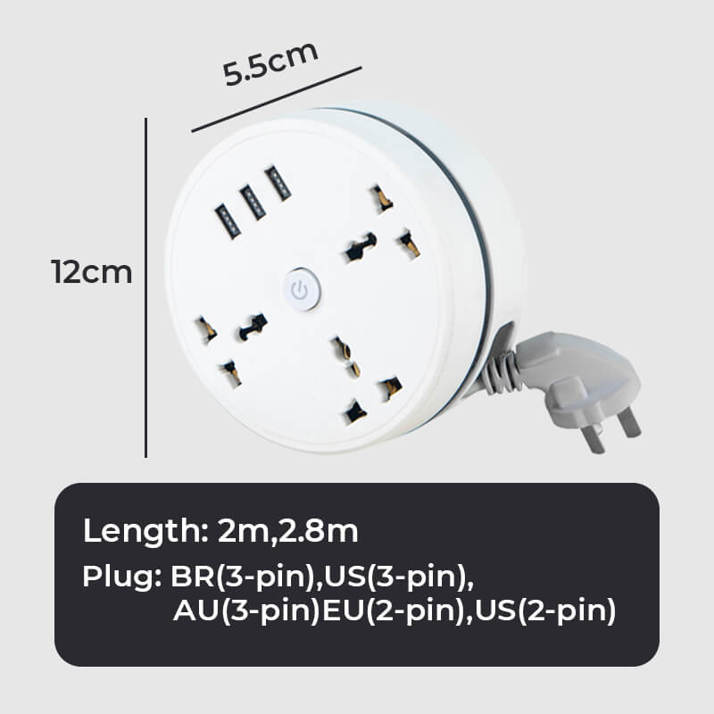 Universal Power Stripš„Buy 2 Free Shipping