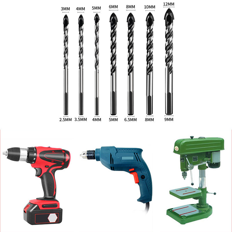 Multifunctional Alloy Cross Head Drill Bits Set