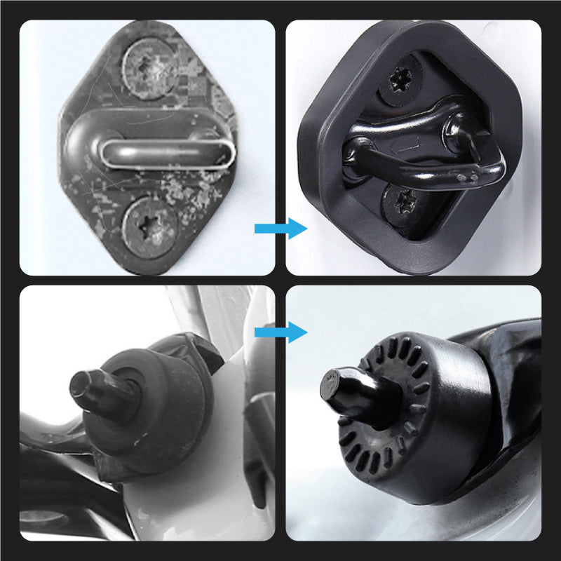 Car Door Shock Absorber Soundproof Lock Latches Cover