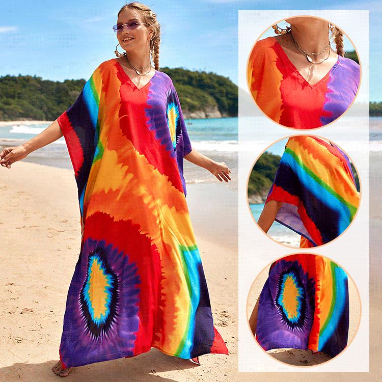 Print Beach Cover-up Long Dress