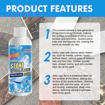 🔥Stone Stain Remover Cleaner (Effective Removal of Oxidation, Rust, Stains)|Buy 1 Get 1 Free✨