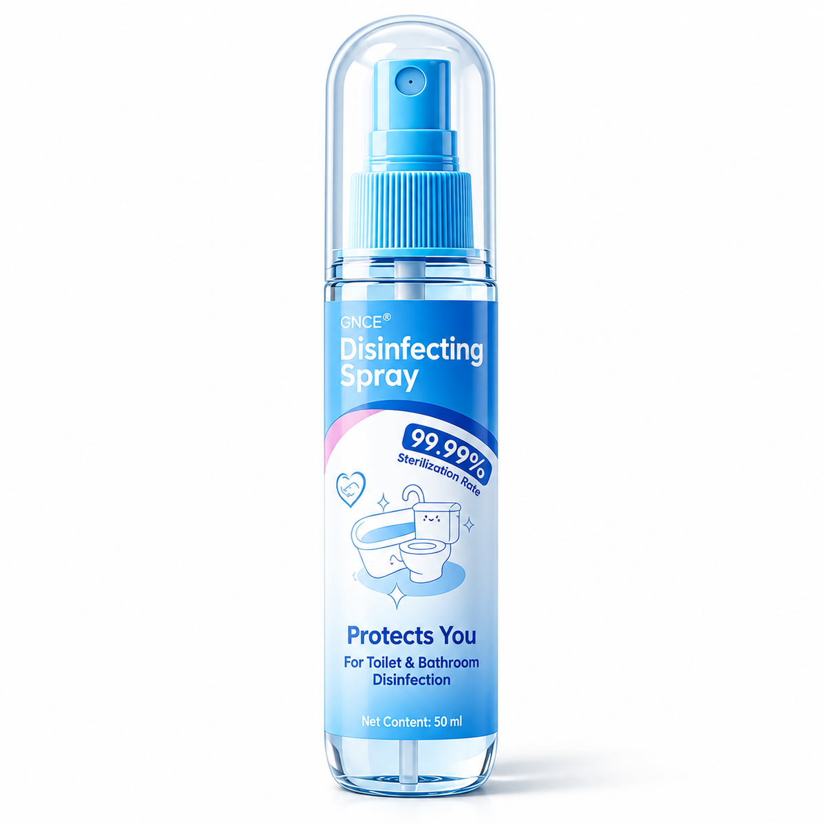 Professional-Grade Toilet Disinfection & Antibacterial Spray 99.999% Kill Rate | 30-Second Fast Action | Non-Toxic | Safe for Mother & Baby