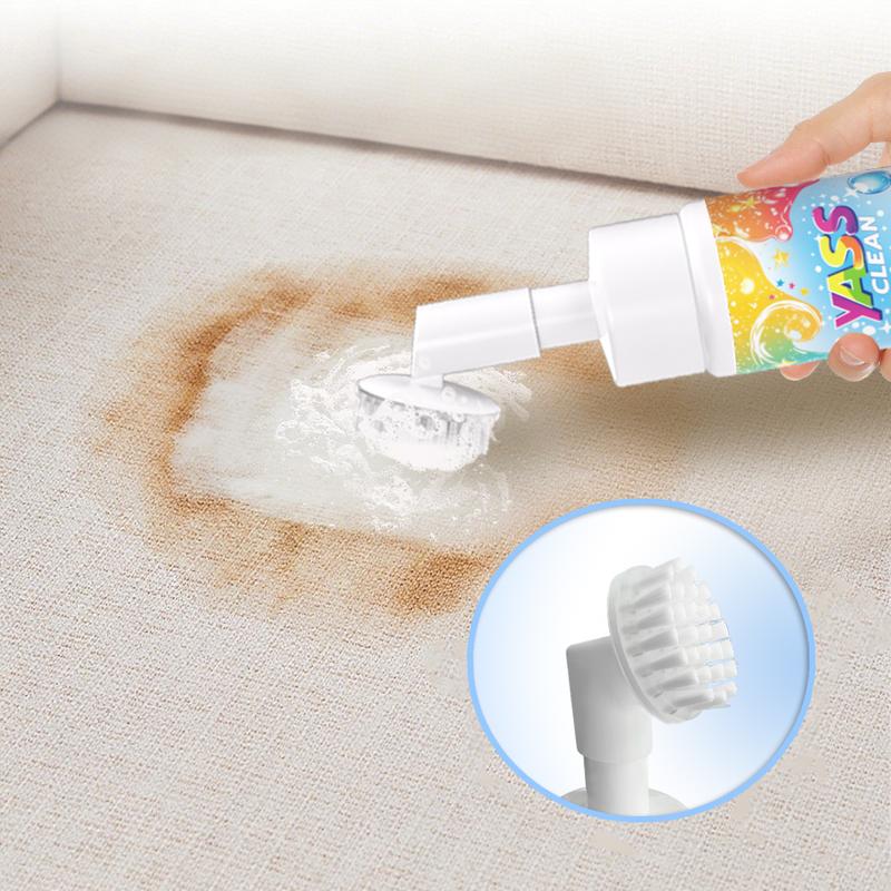 ⏳LAST DAY BUY 2 GET 1 FREE!!💖Yass Clean Magic Foam Cleaner for Carpets & Upholstery – Pet Stain & Odour Remover with Cleaning Brush🧼🪄