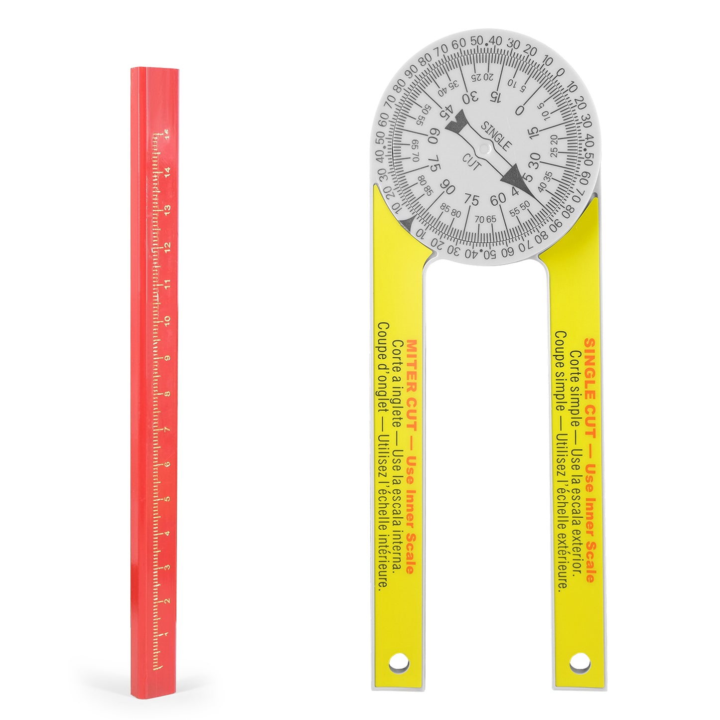 📏 7-inch Aluminum Mitre Saw Conveyor | Precision Angle Finder