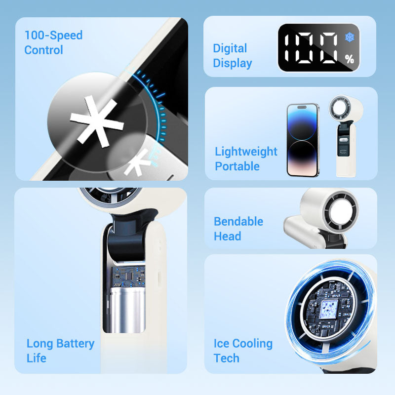 ✨2026 Hot Sale 50% OFF⌛❄️IcePoint™ Mini Handheld Cooling Fan