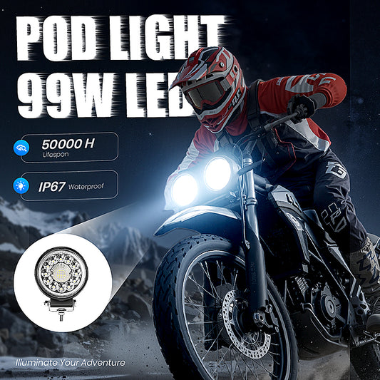 🔥Buy 2 Get 1 Free🎉4-inch 99W LED Pod for Off-Road