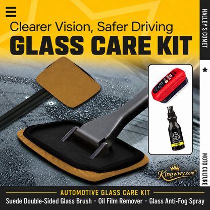 💦🚘 Stop blurry, greasy car windows! The complete window cleaning set with double‑sided pad and optional oil stain remover & anti‑fog – clear visibility in every season. 50% OFF!
