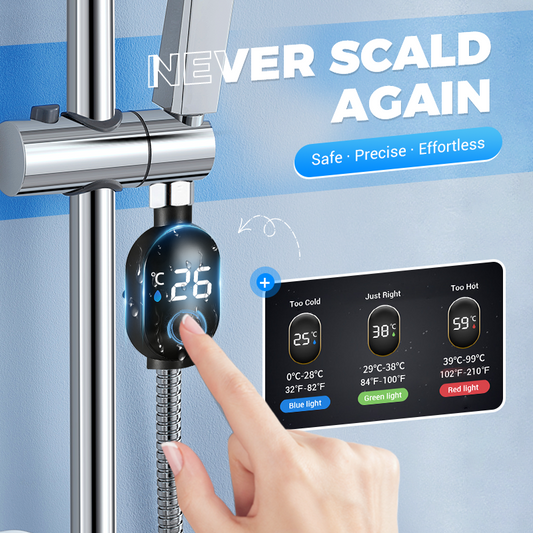 🚿 BUY 3 GET 1 FREE! 🌡️ Shower Thermometer - Instant Digital Display, Waterproof & Easy Install for Safe Bathing