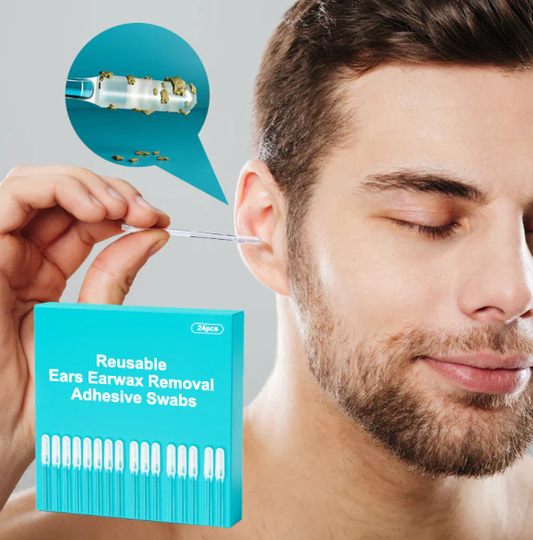 🔥Hot Sale🔥Reusable Earwax Removal Adhesive Swabs