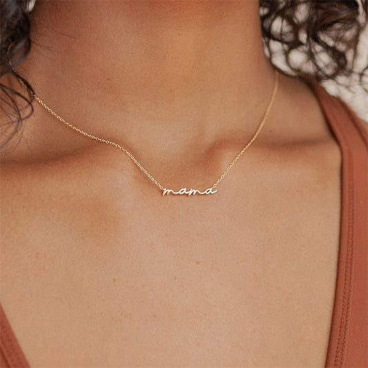 🔥🔥🔥Mother's Day Hot Sale Script Necklace - 15 inch