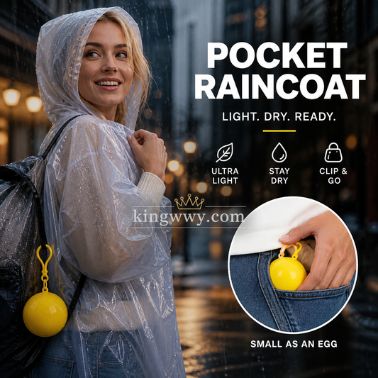 🌧️50% OFF NOW! Pocket‑Size Disposable Raincoat for Unexpected Showers, Compact Ball‑Packaged Waterproof Emergency Poncho, One‑Size‑Fits‑All Lightweight Rain Protection for Travel, Hiking & Outdoor Events