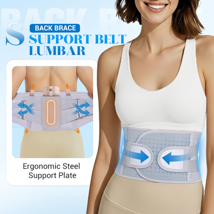 Heat-pressed Mesh Breathable Steel Plate Support Waist Protector