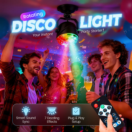 🎄 FESTIVE FEAST DEAL! 50% OFF 🔥Colorful Rotating Magic Disco Ball Light
