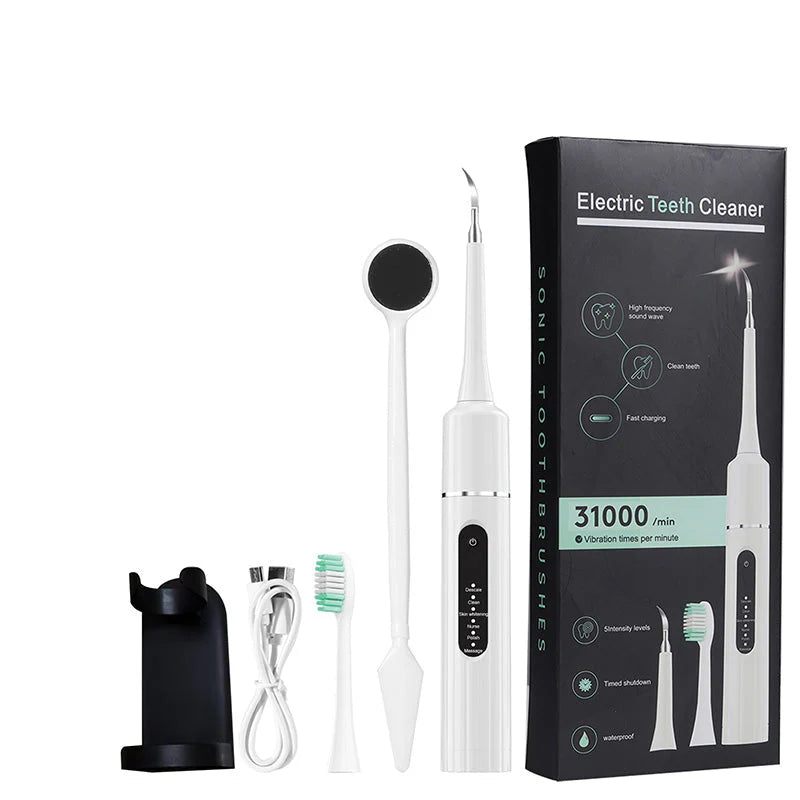 🦷 Ultrasonic Electric Tooth Cleaner - Deep Clean & Whitening at Home Like a Dentist! ✨