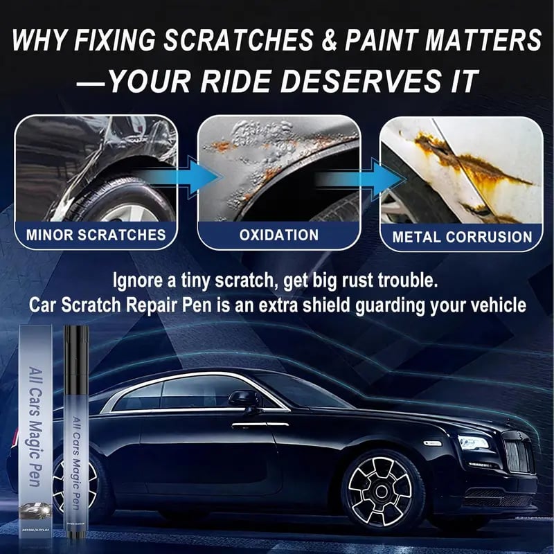 🔥🥳2026 HOT SALE🥳 LIMITED TIME 50% OFF!🔥   🚗✨ 💞50K+ SOLD!🖌️💨 Buy 1 Get 1 Free! Touch Up Paint Pen – Precision tip, waterproof & anti‑rust. Covers deep scratches in seconds. Save hundreds on body shop! 💸🔧