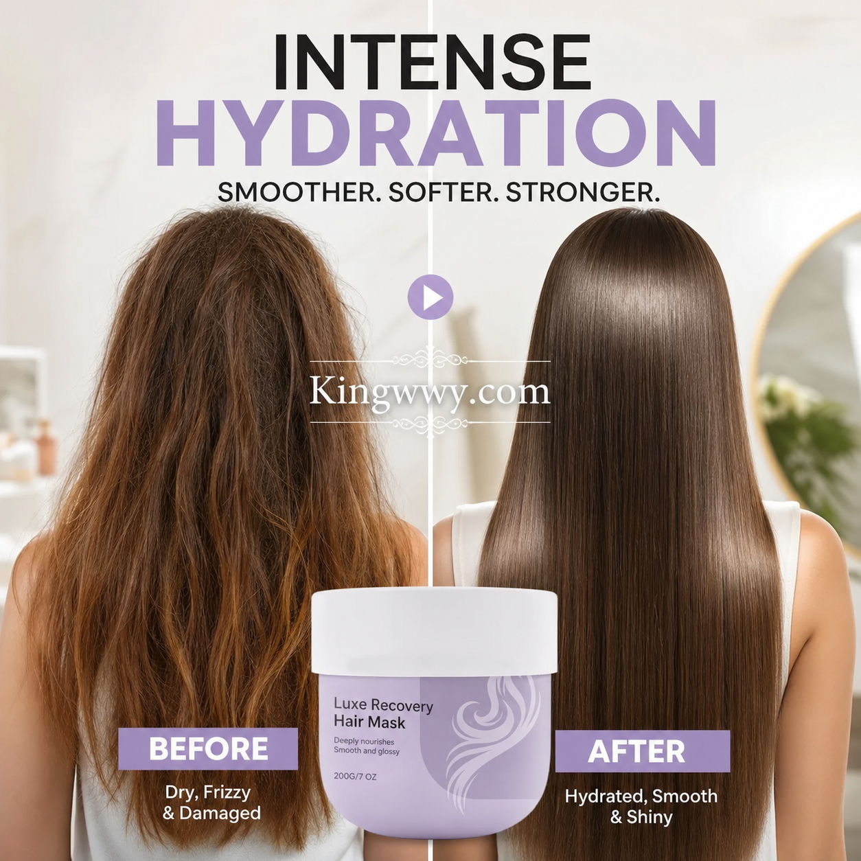 💦 Hydrating Revitalizing Hair Mask – Quench, Repair, Shine! ✨💇‍♀️