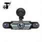🛡️ 360° Full View Dashcam – Front, Rear & Interior, Night Vision & Loop Recording for Complete Car Protection 🔒✨
