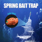 Fishing Gill Net with Spring Bait Trap