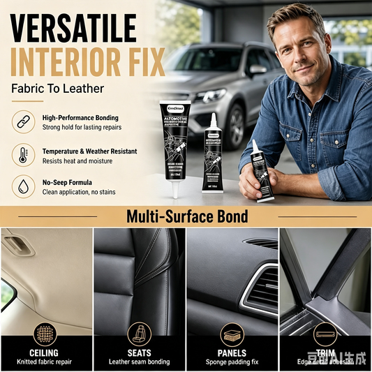 🎉40K+ Sold 🚗 Waterproof Car Headliner Repair Glue, High Strength Adhesive for Sagging Car Ceiling & Interior