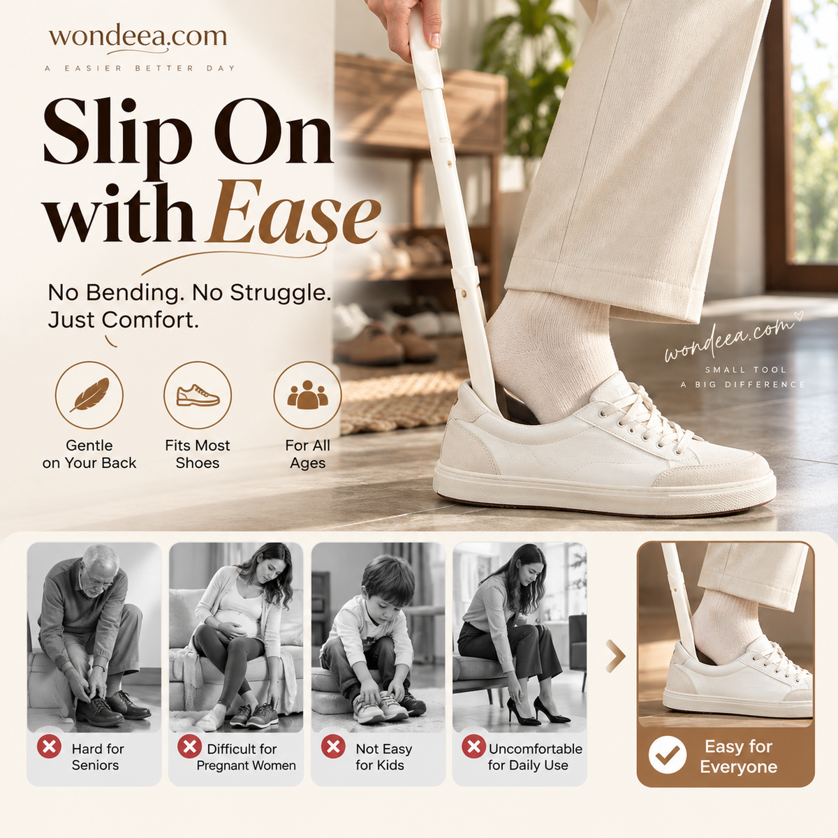 💥BIG SALE -Telescopic Adjustable Length Shoe Horn