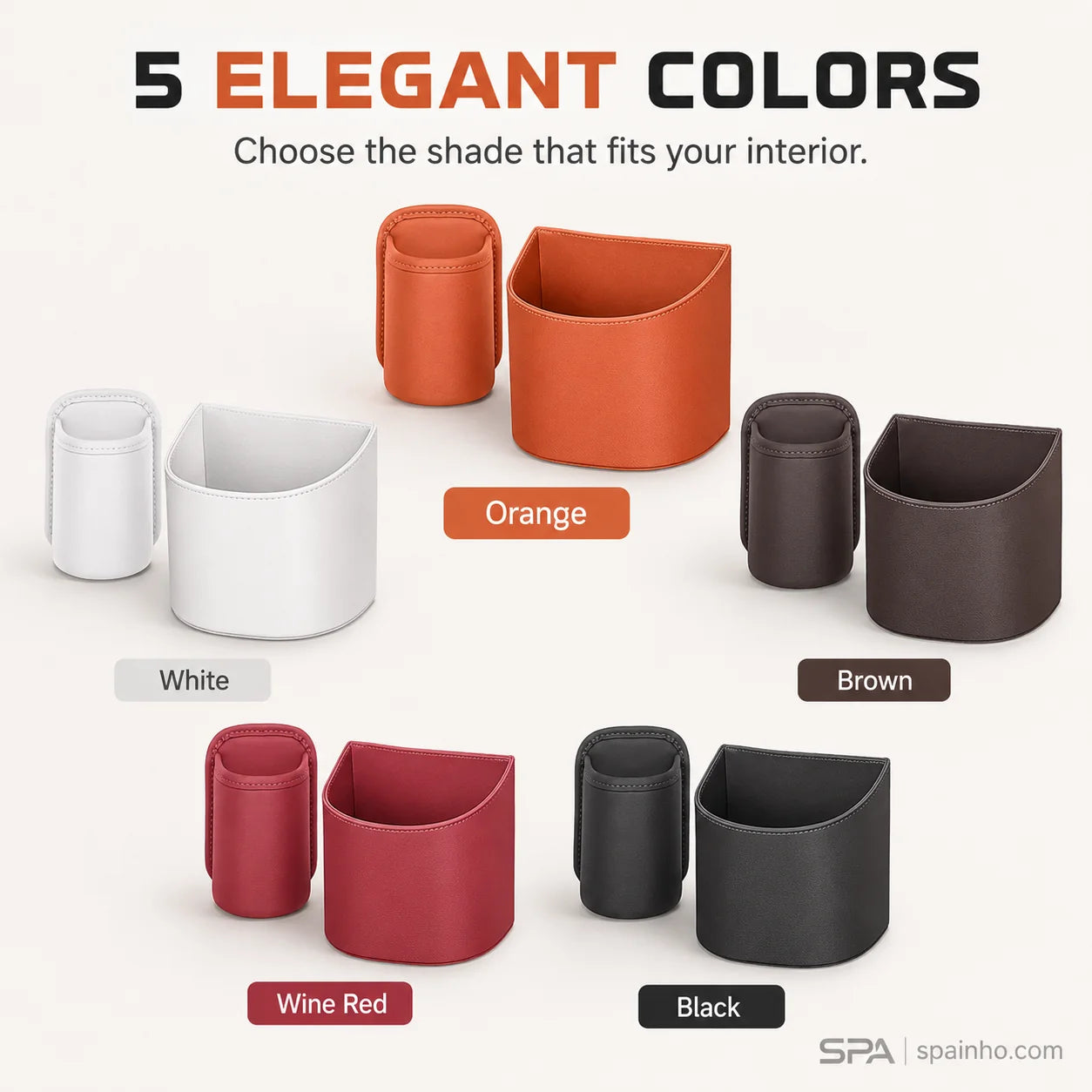🥳2026 HOT SALE🥳💞50K+ SOLD!🚗🧺 50% OFF! Leather Car Door Cup Holder – Wide‑mouth opening, easy reach for drinks & phone. Clip‑on secure fit. PU leather, tough & stylish. 🛡️✨（副本）