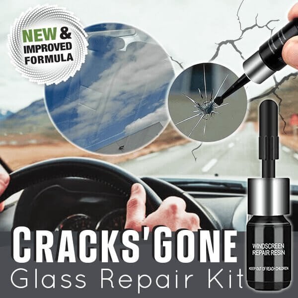 🔥LIMITED SALE - BUY 1 GET 1 FREE🔥🚗❤️‍🩹Cracks Gone Glass Repair Kit👍👍