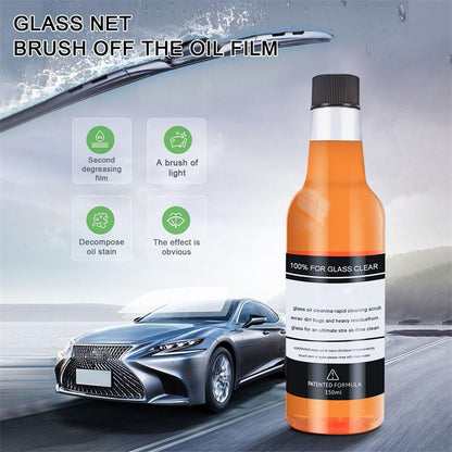 🔥HOT SALE✨Car Glass Oil Film Stain Removal Cleaner|Buy 3 Get 1 Free🚗