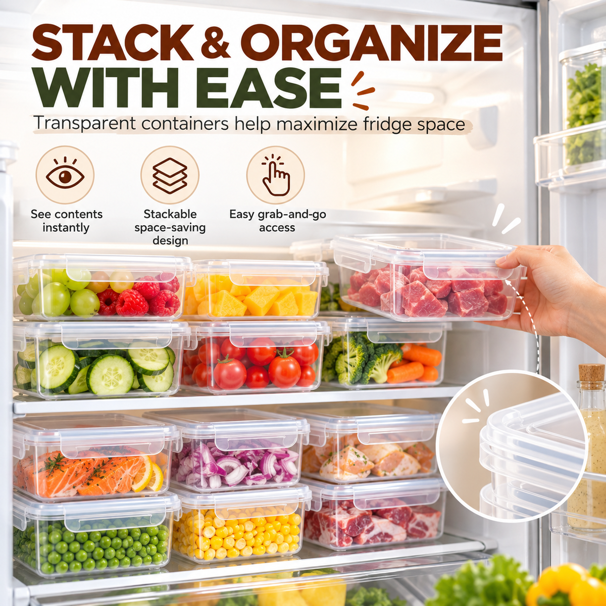 One-Click Airtight Food Storage Container