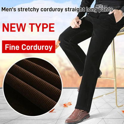 🔥2025 HOT SALE - 50% OFF🔥Men's Stretchy Corduroy Straight Long Pants