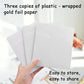 500 sheets of imitation gold leaf and foil sheets for art, flake painting, gilding, crafting, and decoration (9 cm x 9 cm)