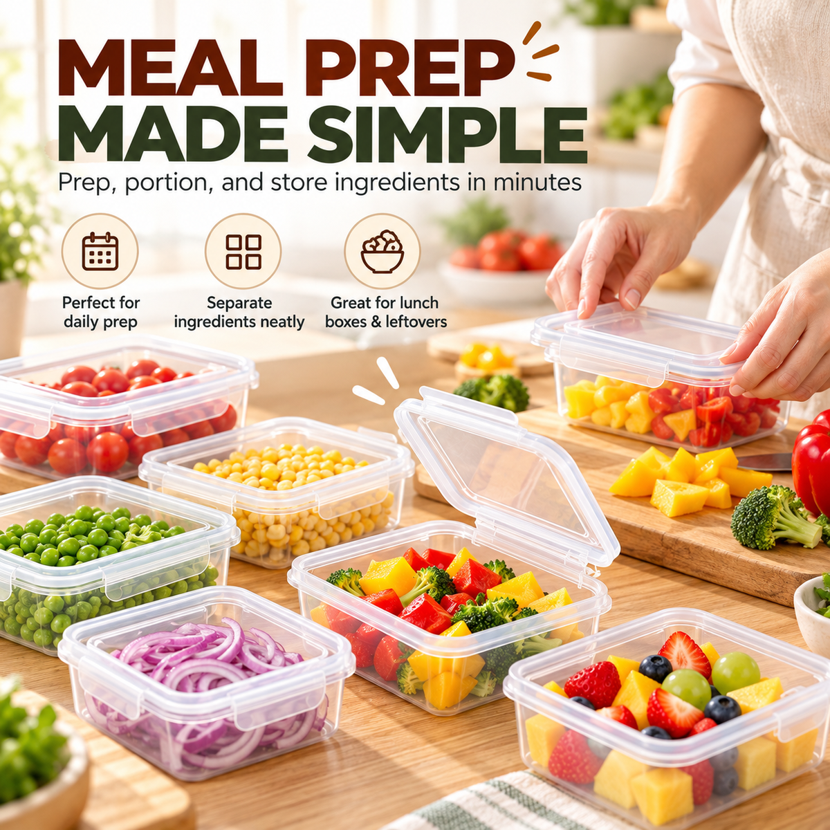 One-Click Airtight Food Storage Container