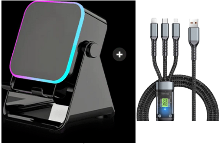 🔥Limited 50% discount!🔥 5-in-1 wireless Bluetooth speaker with induction function and adjustable cell phone holder