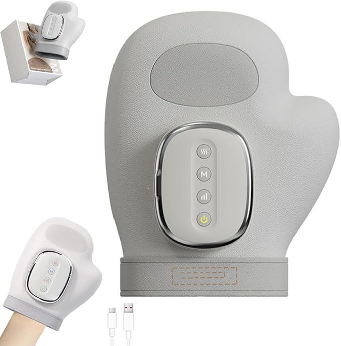 🔥Portable Hand Massager with Heat & Compression, Wireless 3 Modes for Carpal Tunnel Relief